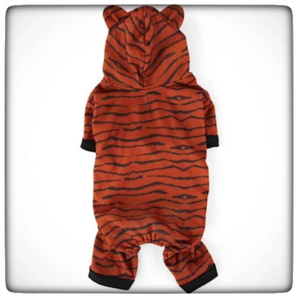 HP 👏 YOULY Dog The Party Animal Tiger-Print Hooded Dog Pajamas-S